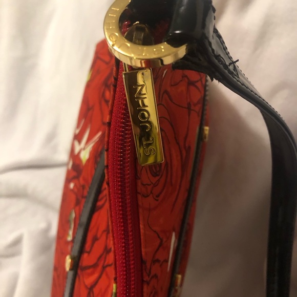 St. John red rose handbag - Picture 8 of 15